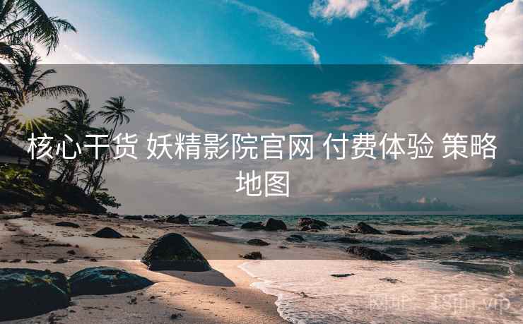核心干货 妖精影院官网 付费体验 策略地图  第1张