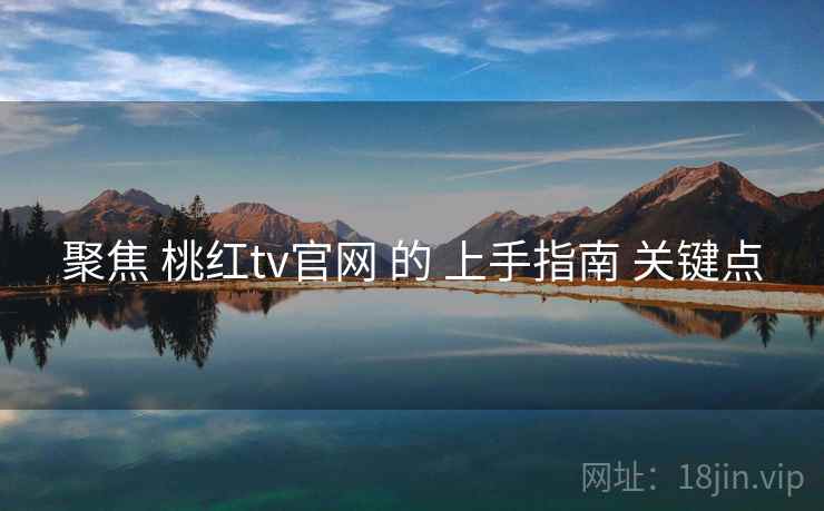 聚焦 桃红tv官网 的 上手指南 关键点  第1张
